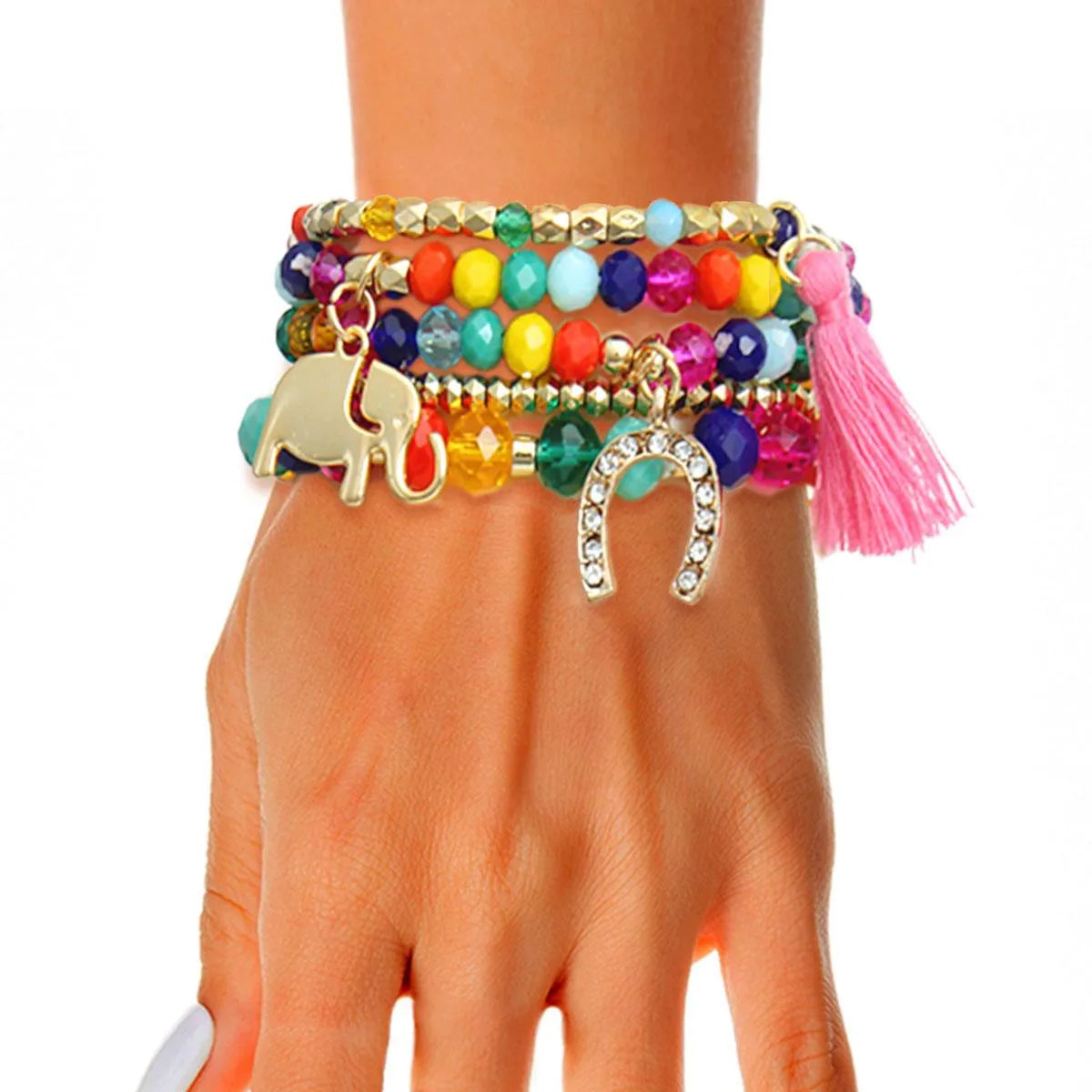 Vibrant Multicolor Bracelets: Elevate Your Style with a Splash of Color Pinktown