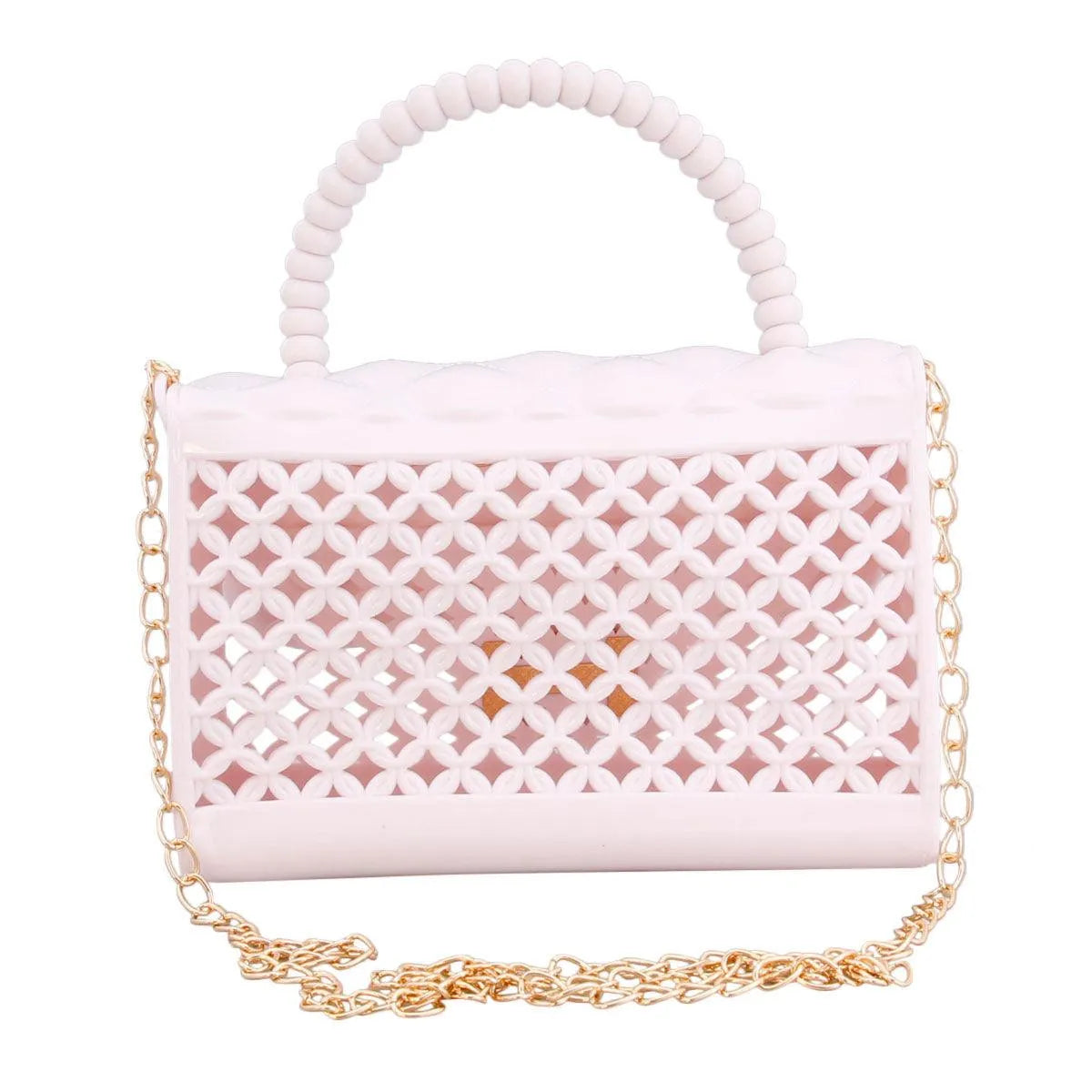 White and Breezy Mini Crossbody Handbag: Unleash Your Inner Fashionista Pinktown