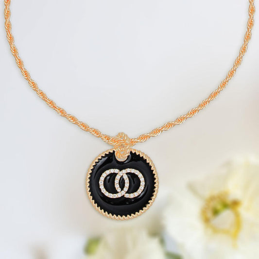 Clear Infinity Gold Necklace: Effortless Elegance - Fashion Jewelry