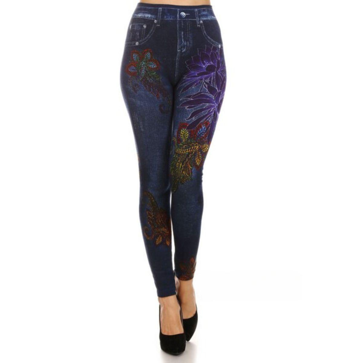 Cozy & Chic: Shop Floral Print Jeggings Today!