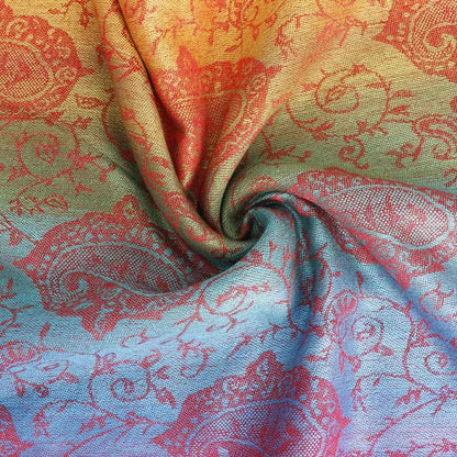 Elegant Red and Multicolor Paisley Pashmina Scarf for Women: A Timeless Fashion Statement