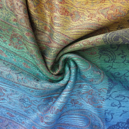 Shop Exquisite Blue/Multicolor Paisley Pashmina Scarf for Women: Elevate Your Style