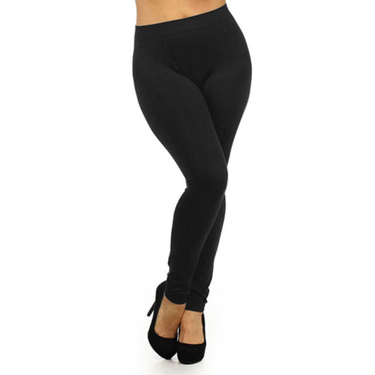 Stay sleek and stylish: Black seamless leggings for a flawless look