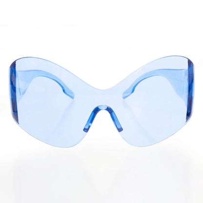 Unlock Style: Trendy Blue Mask Butterfly Sunglasses