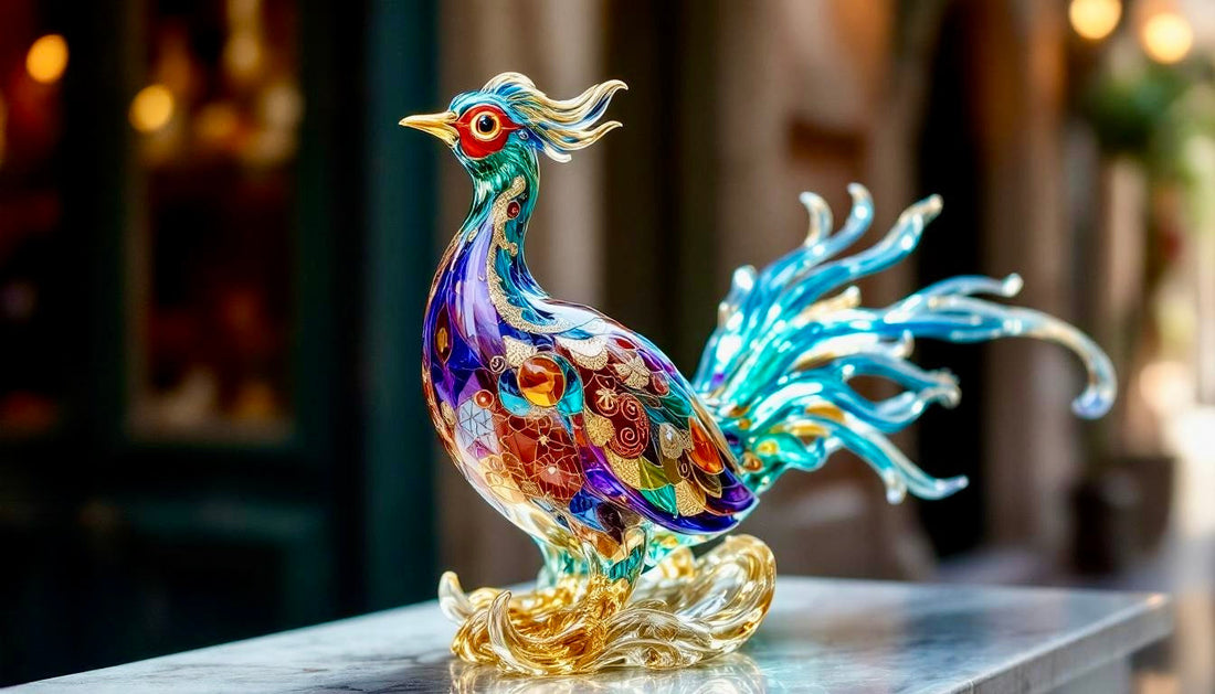 Discover the Exquisite Artistry of Murano Pheasant Glass Sculptures Jewelry Bubble