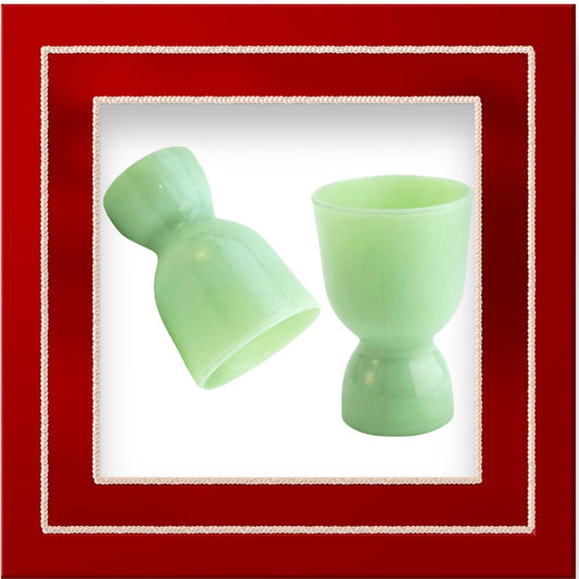 Discover the Timeless Charm of Jadeite Egg Cups: Perfect Vintage Kitchenware Collectibles Jewelry Bubble