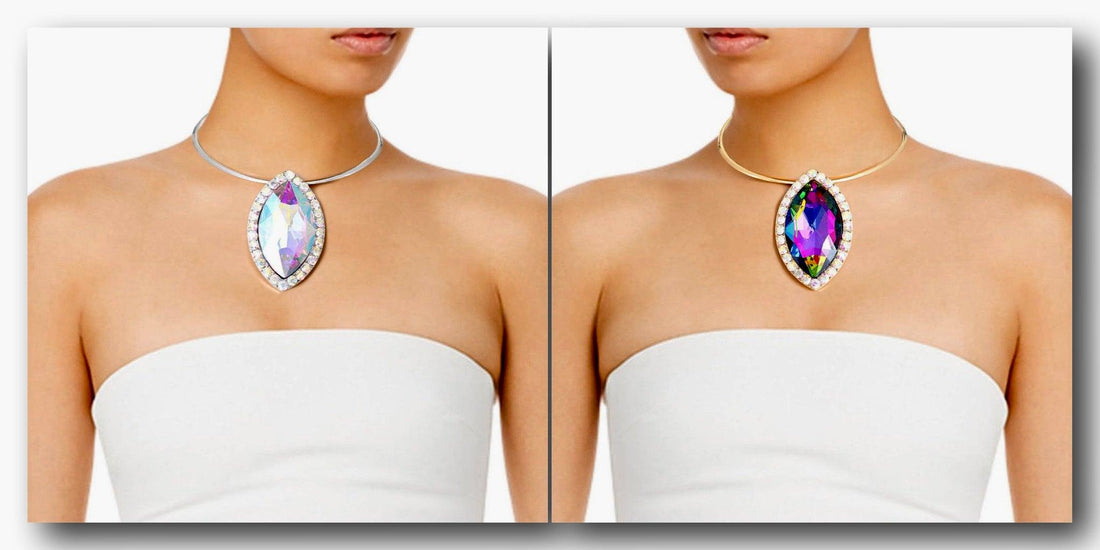 Find Your Perfect Marquise Choker Necklace - Browse Our Jewelry Collection Now! Jewelry Bubble