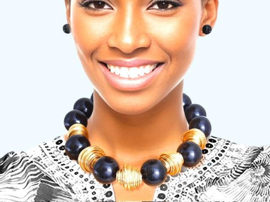 Make a Statement with Our Chunky Bead Jewelry Set Jewelry Bubble