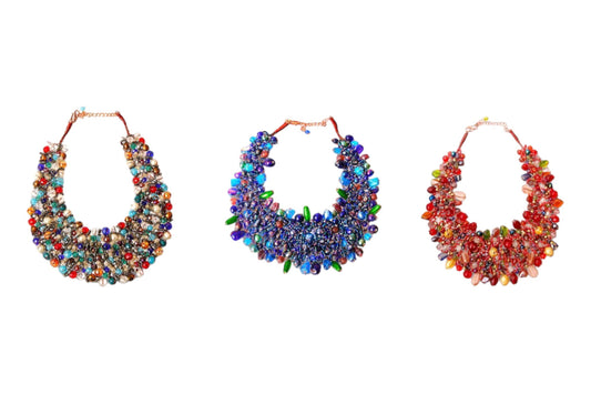 Unleash Your Style with Our Beaded Bib Necklaces Jewelry Bubble