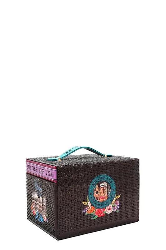 Nicole Lee USA Rhinestone Jewelry Box - Luxury Vegan Leather Organizer