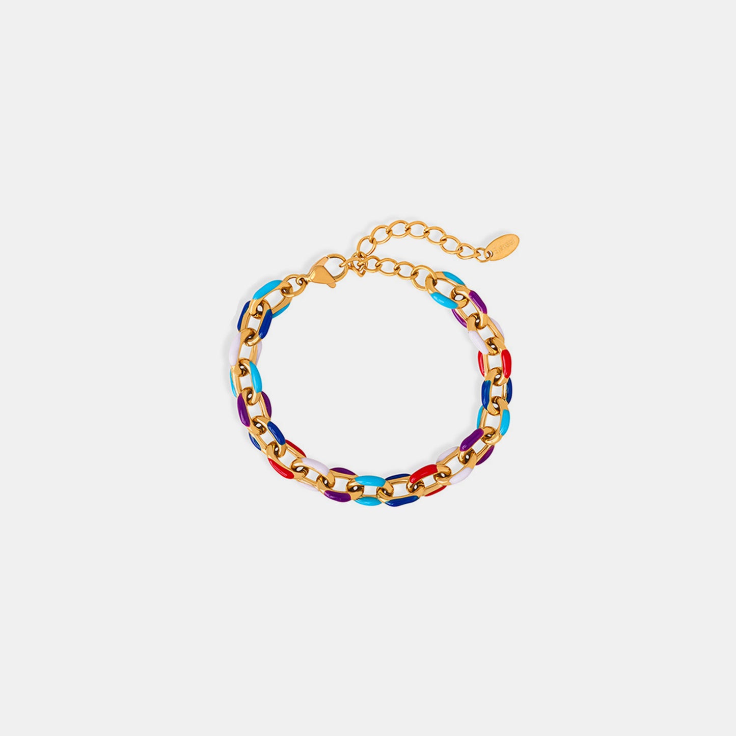 Stand Out: Stylish Multicolor Chain Bracelet for Women