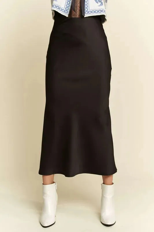 High Waist Midi Skirt - Elegant & Versatile Wardrobe Staple
