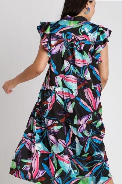 Tropical Leaf Multicolor Print Dress - Vibrant, Chic, and Perfect for Spring/Summer 2025