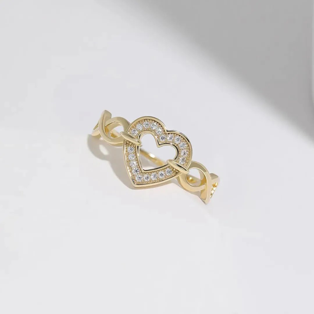 Infinite Love Dainty Ring – in Gold and Silver Finish for Women