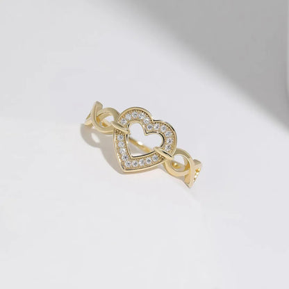 Infinite Love Dainty Ring – in Gold and Silver Finish for Women Trendsi