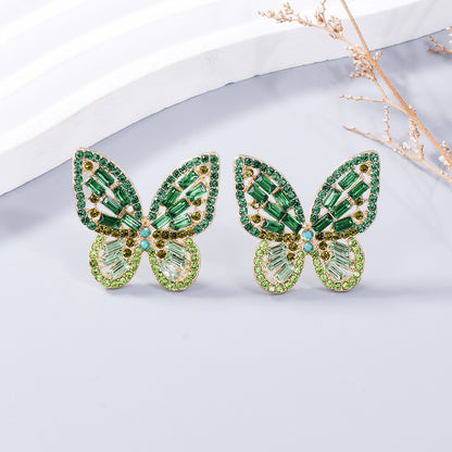 Exquisite Butterfly Stud Earrings