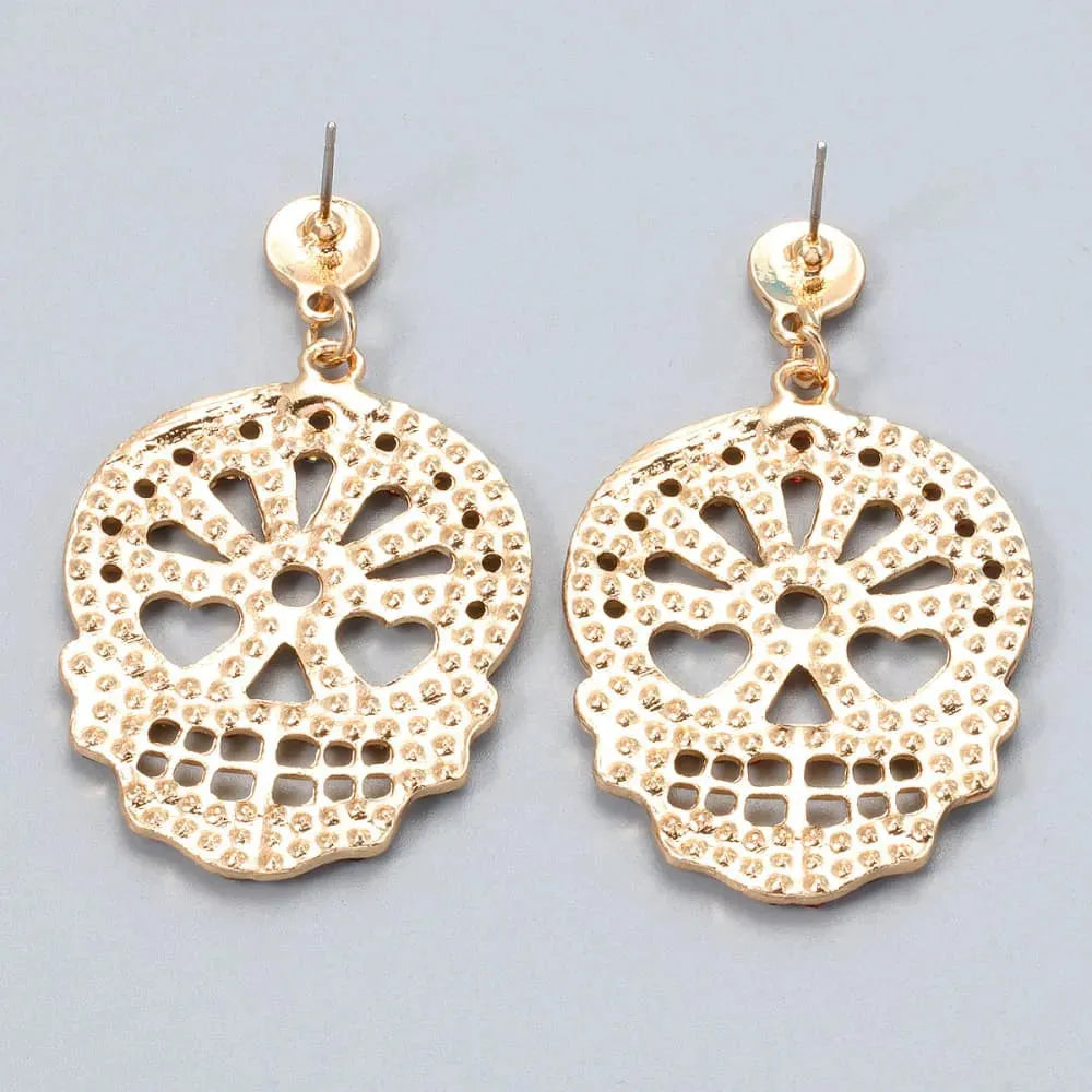 Bling Skull Earrings: Tap Into Your Edgy Fashion Style