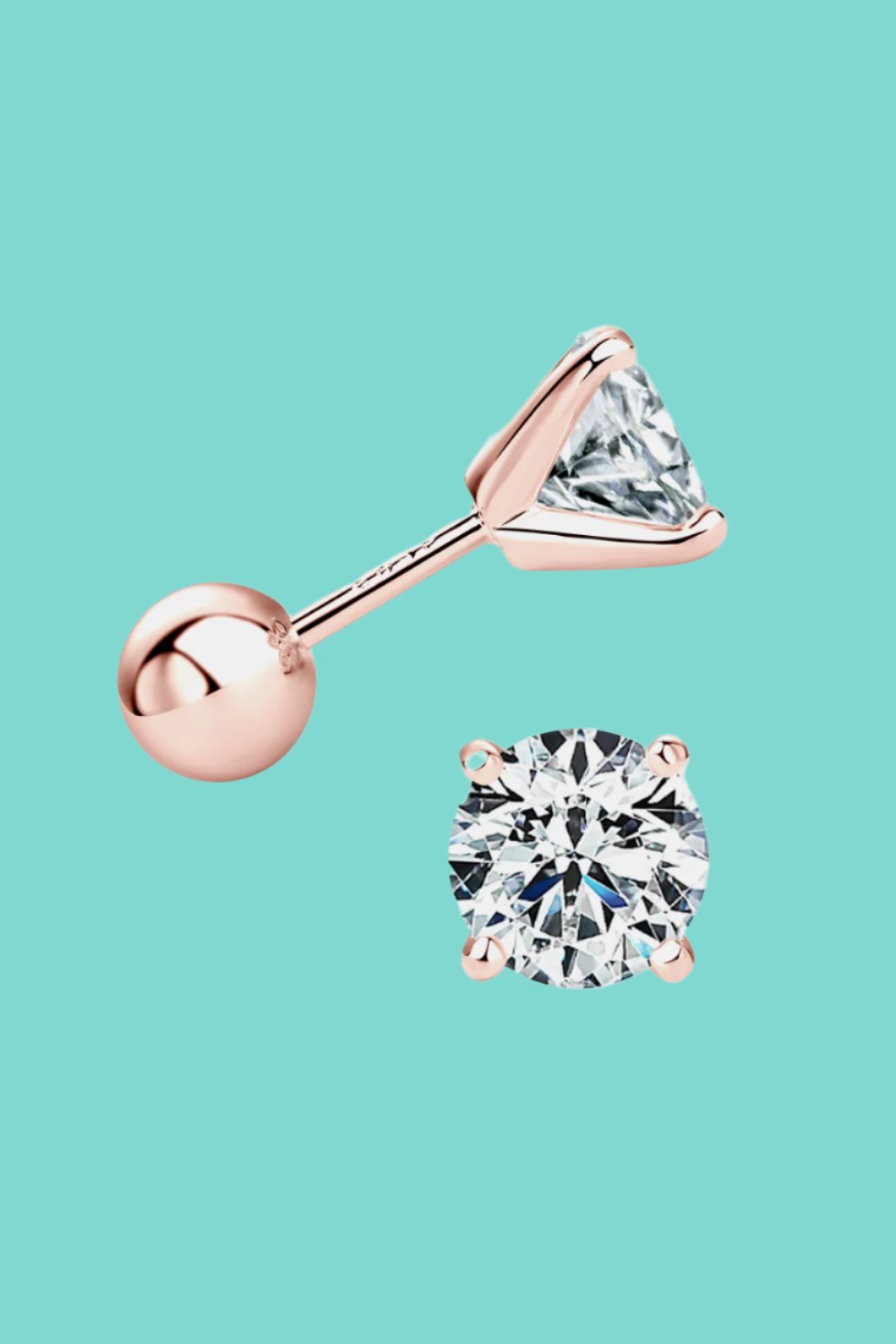 Elegant Bliss Moissanite Stud Earrings