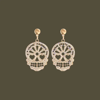 Bling Skull Earrings: Tap Into Your Edgy Fashion Style