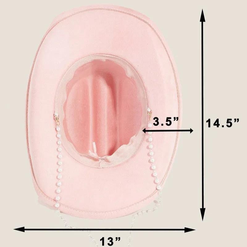 Trailblazer Cowboy Hat with Ornate Band Style for Women