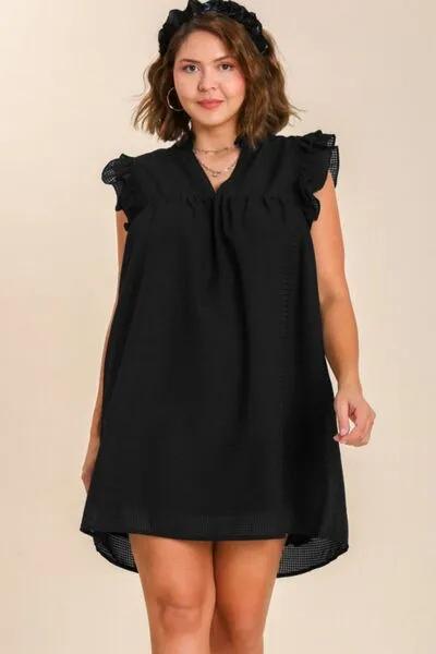 Layered Ruffle Sleeve Mini Black Dress - Your Go-To Look for Summer 2025