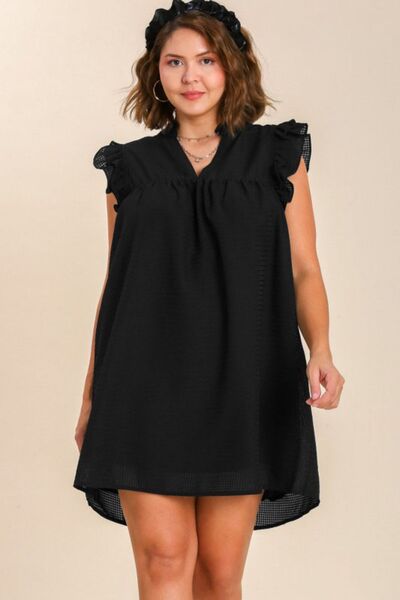 Layered Ruffle Sleeve Mini Black Dress - Your Go-To Look for Summer 2025 Trendsi