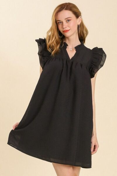 Layered Ruffle Sleeve Mini Black Dress - Your Go-To Look for Summer 2025 Trendsi