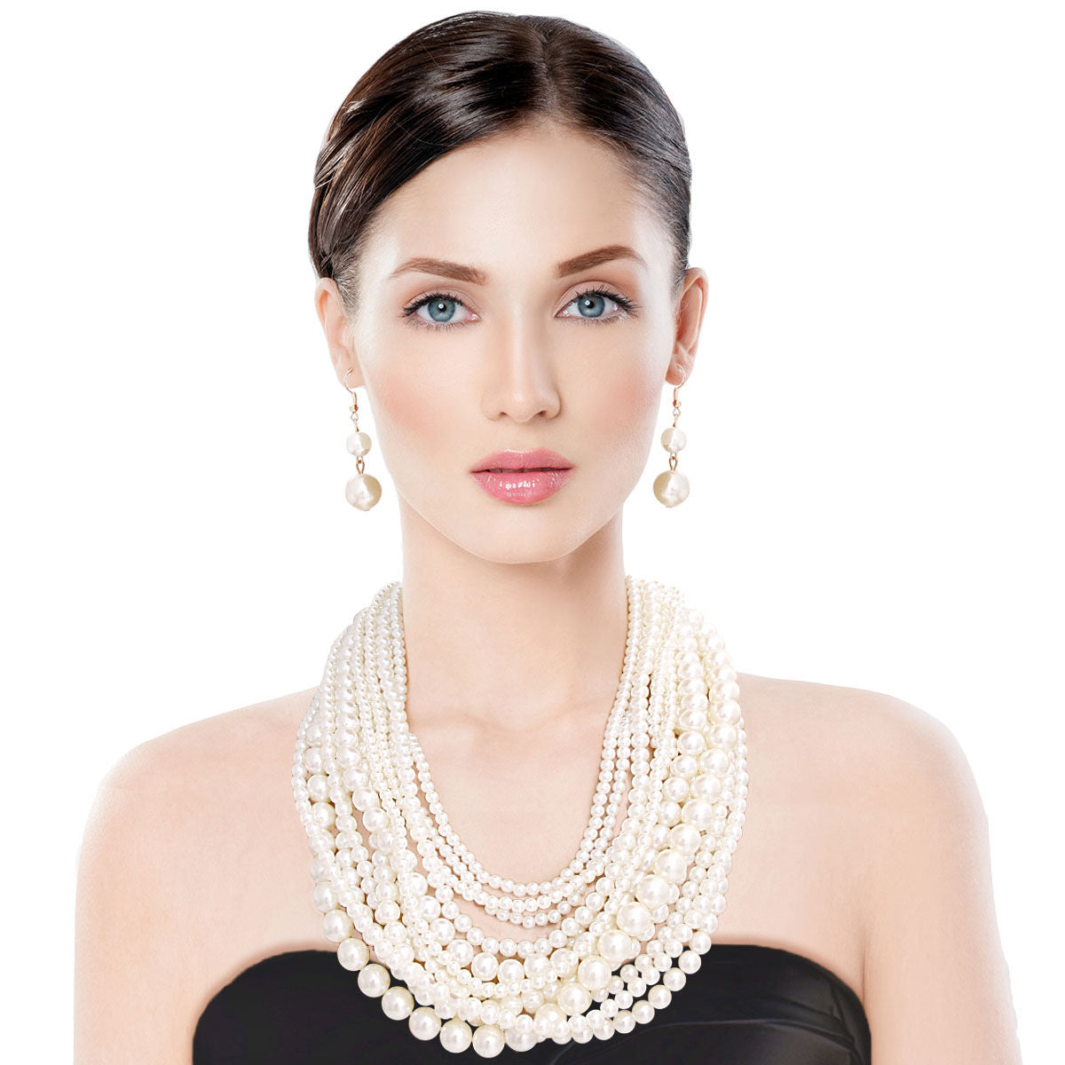 Layered Pearl Necklace Set for Women | Fashion Jewelry