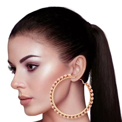 Trend Alert: Classic Pearl Earrings Wrapped Gold Hoops