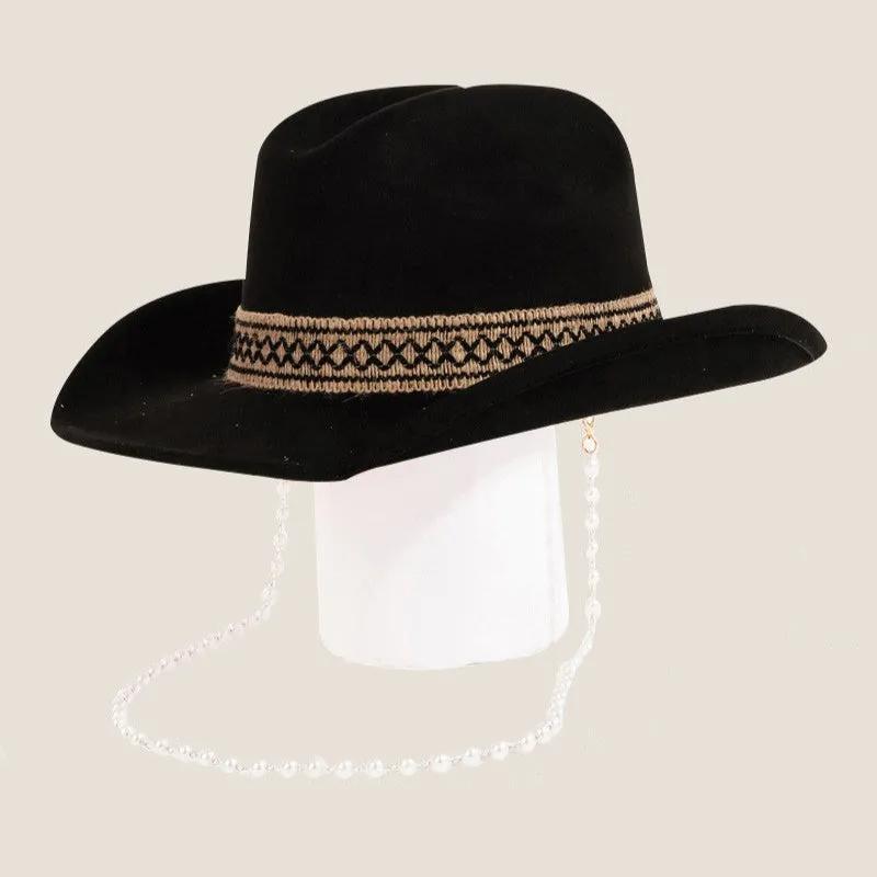 Trailblazer Cowboy Hat with Ornate Band Style for Women