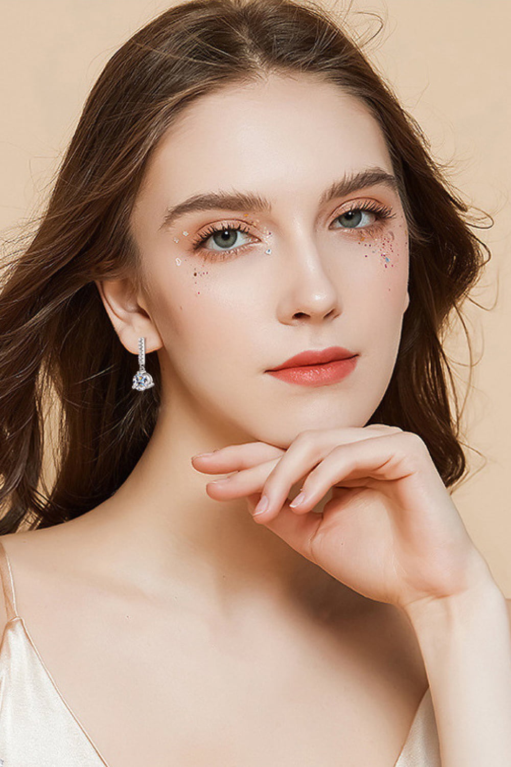 Elegant Moissanite Drop Earrings