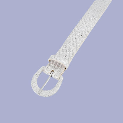 Shine On: Women's Full Sequin Faux Leather Belt