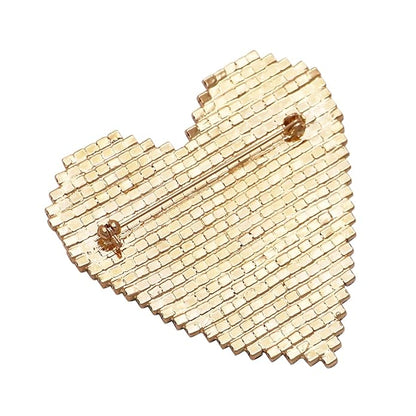 Rainbow Heart Brooch – Bold and Beautiful Pinktown