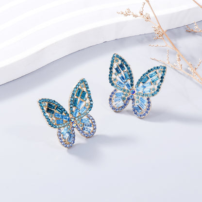 Exquisite Butterfly Stud Earrings