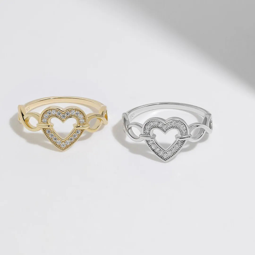 Infinite Love Dainty Ring – in Gold and Silver Finish for Women Trendsi