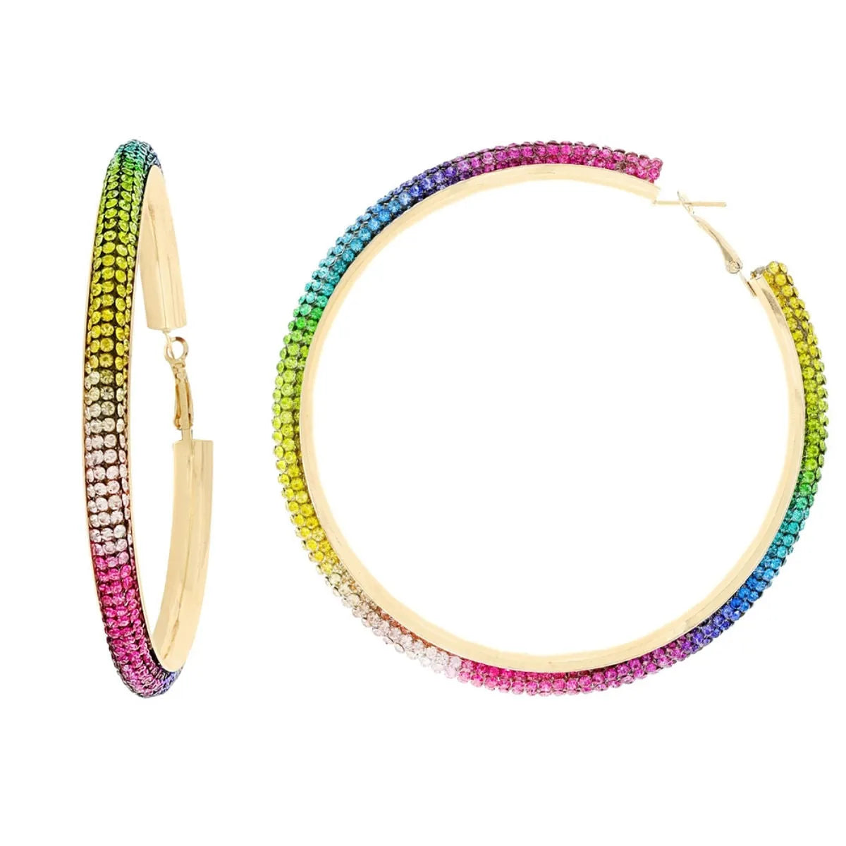 Rainbow Hoop Earrings for Trendsetters: Shine Your Brightest