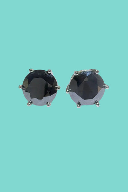 Black Moissanite Stud Earrings: Elegance in Every Detail