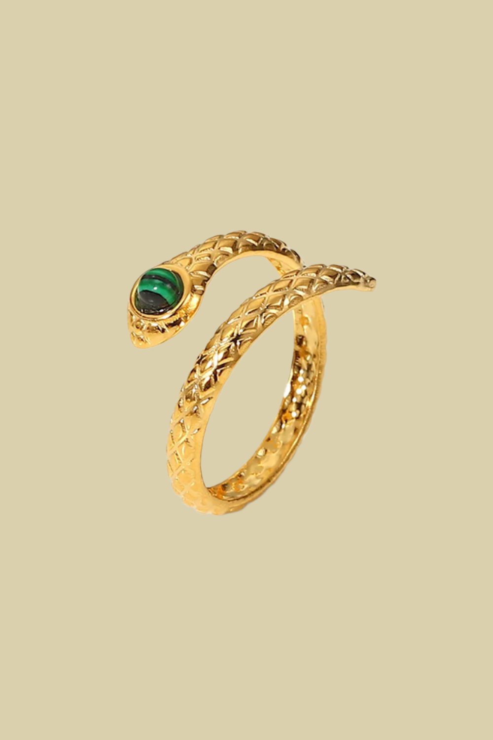 Unveil Your Wild Side with a Gold Bypass Snake Ring - Fashion Jewelry