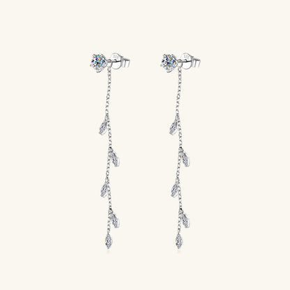 Elegant Moissanite Dangle Earrings