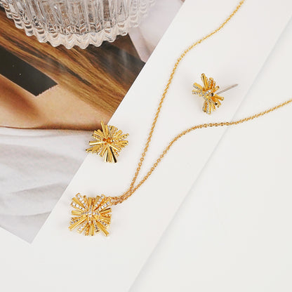 Fireworks Necklace Set Shine Bright with Unique Style