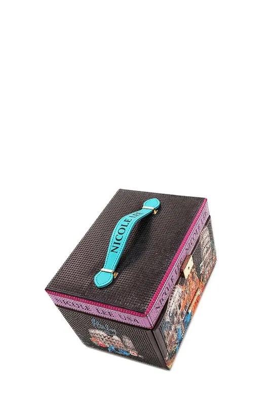 Nicole Lee USA Rhinestone Jewelry Box - Luxury Vegan Leather Organizer