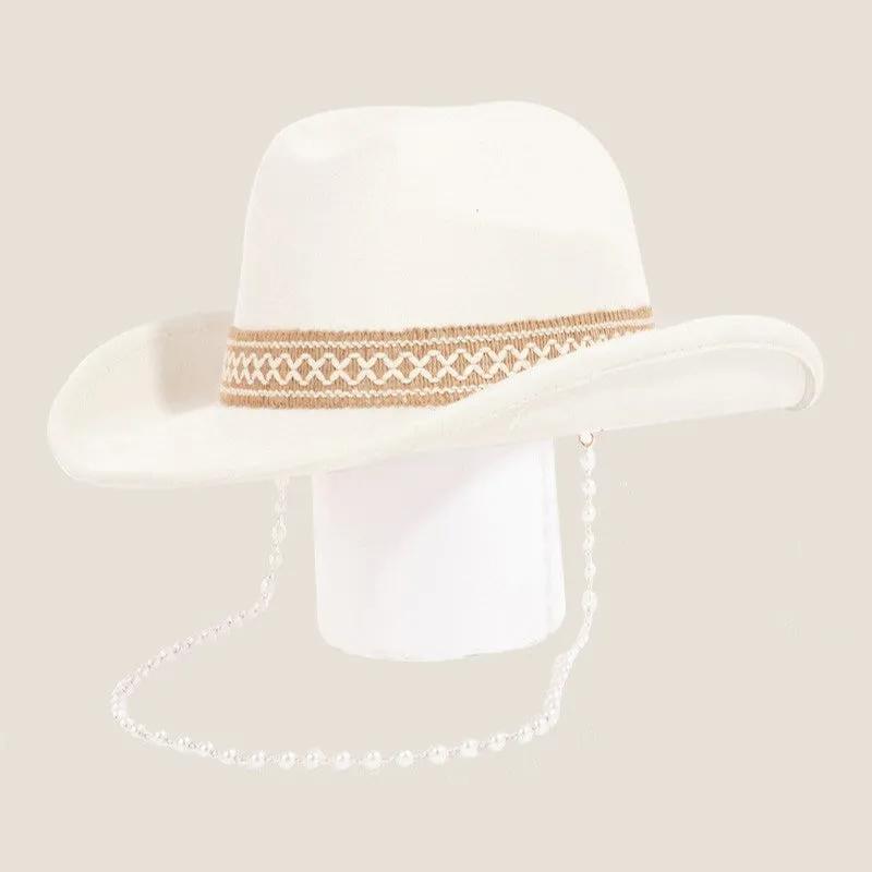 Trailblazer Cowboy Hat with Ornate Band Style for Women