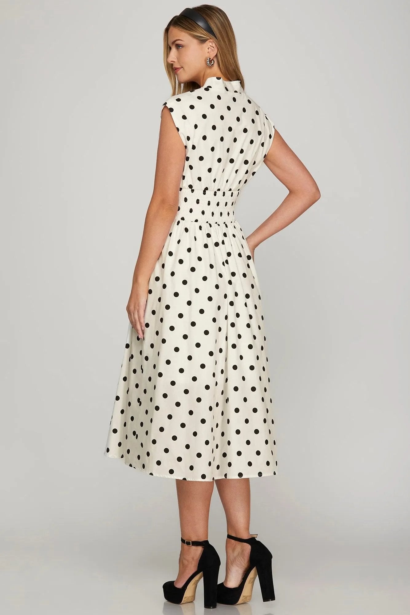Elevate Your Style with Polka Dot Midi Dress
