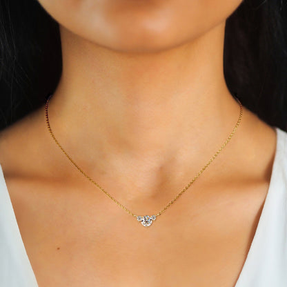 Radiant Trio Moissanite Necklace