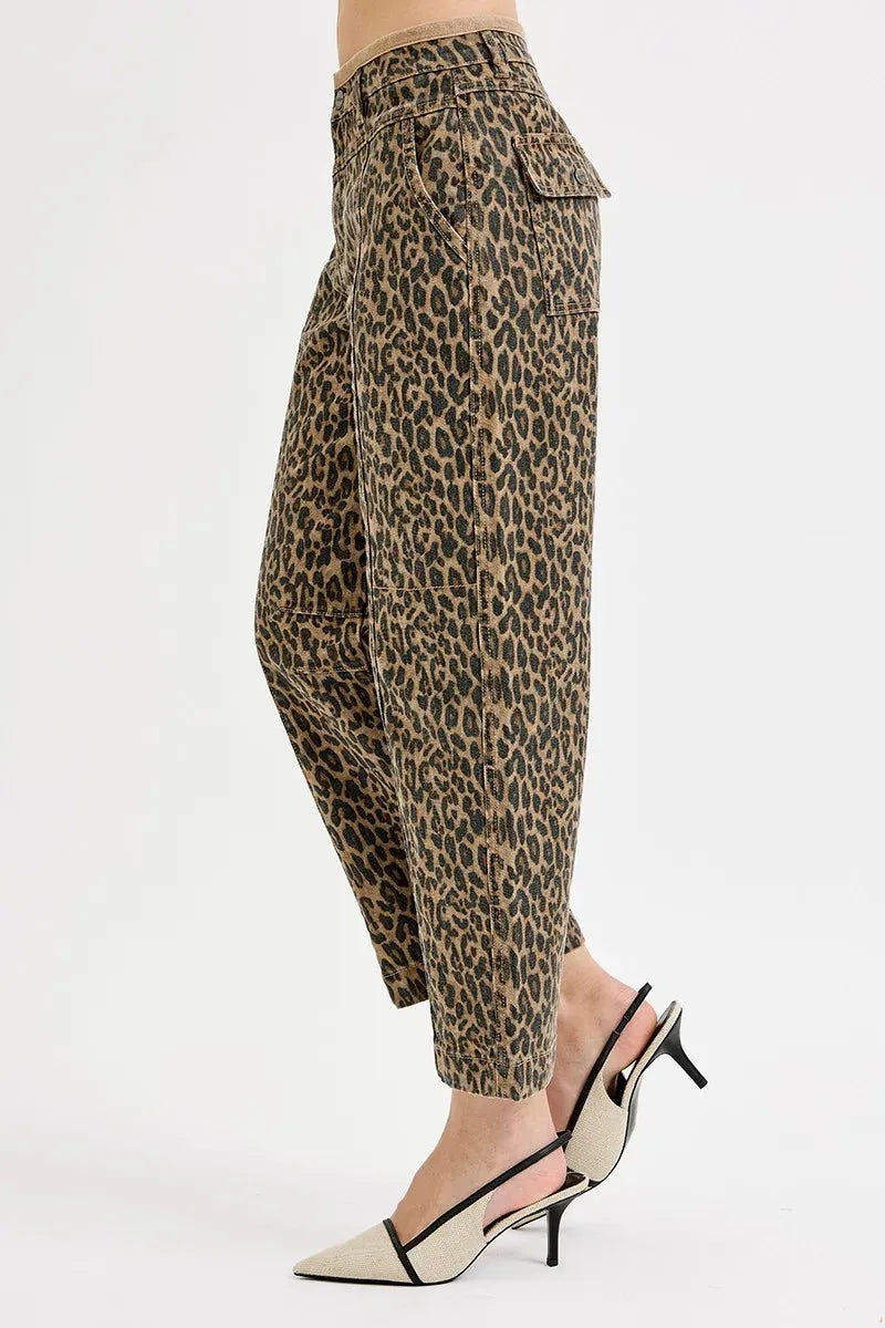 RISEN Full Size Mid Rise Crop Relaxed Jeans Plus Size