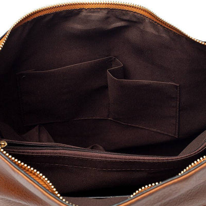 Classic Everyday Tote Handbag with Soft PU Surface, Multi-Compartment Interior & Convertible Shoulder Strap Jewelry Bubble