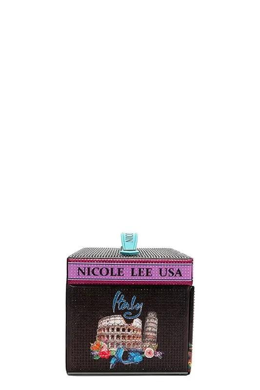 Nicole Lee USA Rhinestone Jewelry Box - Luxury Vegan Leather Organizer