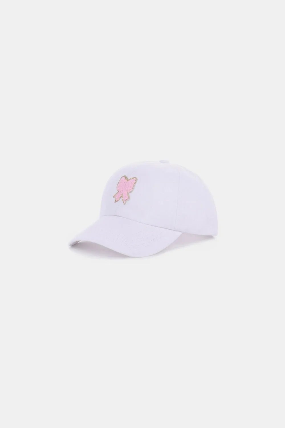Ribbon Bow Chenille Patch Baseball Cap – Chic and Feminine