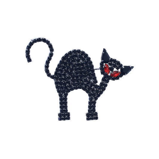 Accessorize in Style: Black Cat Brooch Lapel Pin Jewelry Bubble