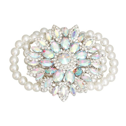 Achieve Stunning Style with Faux Pearls and Holiday Sparkle Bracelet Jewelry Bubble